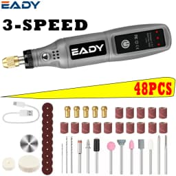 EADY 102PCS Cordless Mini Rotary Tool Kit, USB Rechargeable, for Engraving, Polishing, Sanding, DIY Crafts, Jewelry Making