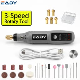 EADY 102PCS Cordless Mini Rotary Tool Kit, USB Rechargeable, for Engraving, Polishing, Sanding, DIY Crafts, Jewelry Making