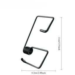 Car Wiper Pressure Booster Spring 2PCS Universal Alloy Upgrade Kit Fix Wiper Skipping Streaking Easy Install for Auto Truck