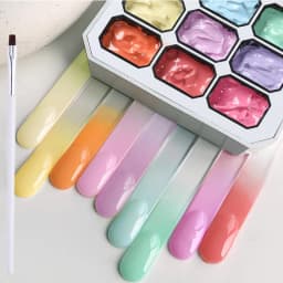 UR SUGAR 9 Colors Patting Painting Gel Nail Polish 4 In 1 Transfer French Design UV LED Soak Off Gel Varnish Gradient Pat Gel