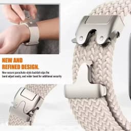 22mm 20mm Braided Nylon Loop Strap for Redmi Watch 5 Active/Lite Parachute Buckle Comfortable Band for Amazfit Active 3-2 Bip 6-