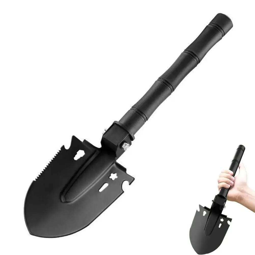 Survival Shovel Multi-Tool, Portable Engineer Shovel for Disaster Recovery,Car Emergency,Camping,Digging,and Gardening