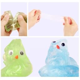 Lab Putty Crystal Clear Glass (1 Pack) Best Thinking Smart Crazy Stress Putty with Tin, Sensory & Bouncing Toy Children Gifts