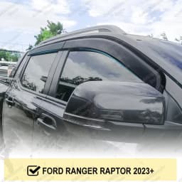 Window Visor Smoke Black Wind Visor For Ford Ranger T9 2023 2024 2025 2026 Sun Rain Deflector Guards NEXT GEN Car Accessories