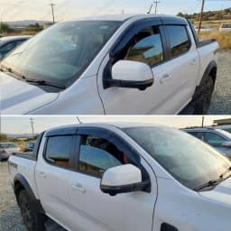 Window Visor Smoke Black Wind Visor For Ford Ranger T9 2023 2024 2025 2026 Sun Rain Deflector Guards NEXT GEN Car Accessories