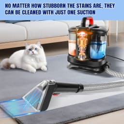 Powerful Carpet Cleaner 15kPa Strong Suction 4.25M Long Power Cord 1.2L Tank Deep Clean Pet Stains Sofa Mattress Car Seat