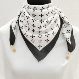 Luxury Magnetic Buckle Silk Scarf Women Soft Satin Neckerchief Female Autumn Winter Warmth Cold Resistance Fashion Square Scarve