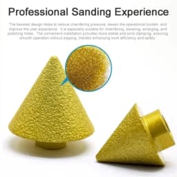 M10/M14 38/50mm Thread Diamond Beveling Chamfer Bit Cone Punching Expanding Drill Bit Grinding Wheel Carve Polishing