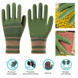 1/2 Pair of Gardening Gloves Stab-proof Wear-resistant Unisex Garden Gloves Cactus Rose and Blackberry Safe Planting Tool