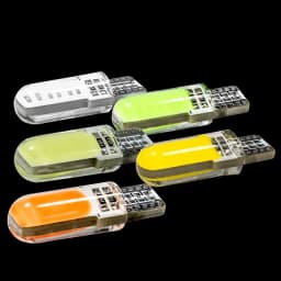 2/10PCS T10 W5W Car LED Bulbs Car Interior Dome Maps Trunk License Plate Lights 12V COB-12SMD 7500K White Yellow Red Blue Pink