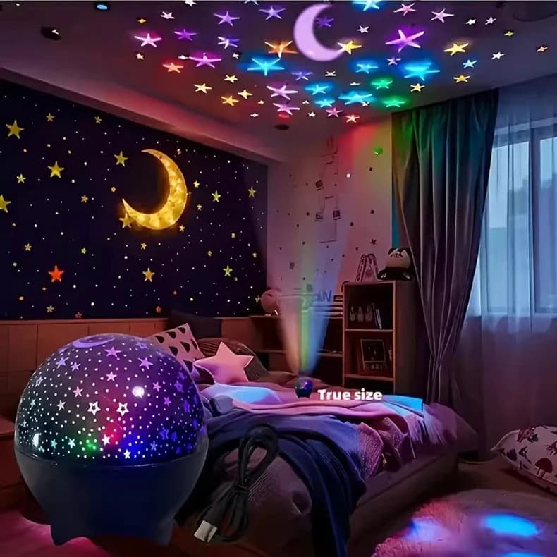 LED Lights Projector Starry Sky Night Light Projector Baby Lamp Decor Starry Moon Galaxy Projector for Kids Bedroom Decoration