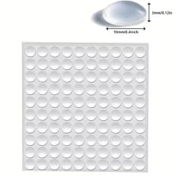 100pcs Soft Silicone Rubber Anti Slip Bumpers Feet Pads Damper Buffer Cabinet Bumpers Silicone Furniture Pads Drawer Door Pad