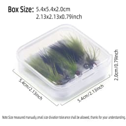 5pcs #12 Tungsten Bead Head Woolly Bugger Barbless Jig Nymph Streamers Fly for Trout Salmon Pike Bass Fishing Lure Baits