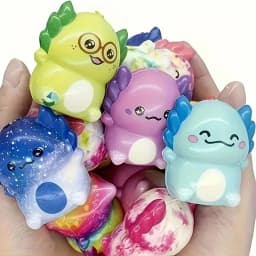 Hot 6/12PCS Kids Adult Mini Kawaii Newt Cute Stress Relief Squeeze Toys Random Slow Rising Toy Carnival Goodie Party Send Gift
