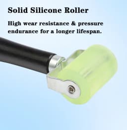 3/5cm Width Rubber Seam Roller for Wallpaper Car Sound Deadener Application Sticky Mural Pressure Rolling Wheel