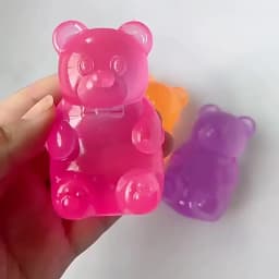 Soft Sensory Desk Ornament: Maltose Bear Shape Stress Reliever, Creative Office Pressure Relief Tool, Aesthetic Room Decoration