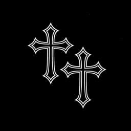 2pcs Creative Cross Motocycle Stickers for Motorbike Fairing Helmet Tailbox Fuel Tank Car Windows Scooter Universal Vinyl Decals