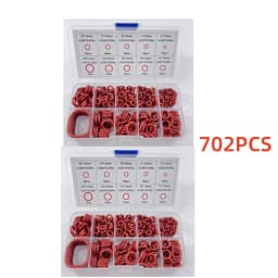 702/351pcs Silicone O-ring Set 10 Sizes Oil Heat Resistant Suitable For Cars Pipelines Circular rubber Sealing Ring Gasket Pad