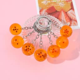 Japanese Cartoon Dragon Ball Keychain Figurine Toy Key Ring Pendant Car Keychain Gift Accessory