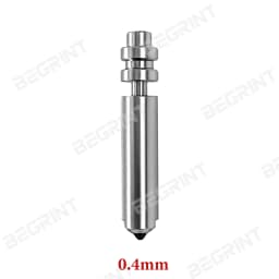 For Anycubic Kobra X/Kobra 4 Hot End Nozzle 0.2/0.6/0.8/0.4mm Heatbreak KX One-Piece Hotend Bimetal Nozzles 3D Printer Parts