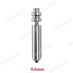 For Anycubic Kobra X/Kobra 4 Hot End Nozzle 0.2/0.6/0.8/0.4mm Heatbreak KX One-Piece Hotend Bimetal Nozzles 3D Printer Parts