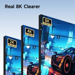 Hagibis Mini HDMI to HDMI Adapter Right Angle 90 Degree Male to Female Mini HDMI Connector L Shape Converter High Refresh Rate