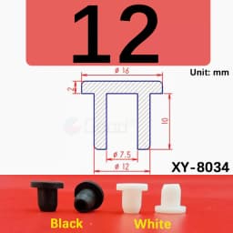 White Round Silicone Rubber Plug Rubber Seal Hole Plugs Cover Hollow Blanking End Cap Dust Stopper 6.8mm~68.6mm Size