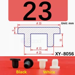 White Round Silicone Rubber Plug Rubber Seal Hole Plugs Cover Hollow Blanking End Cap Dust Stopper 6.8mm~68.6mm Size