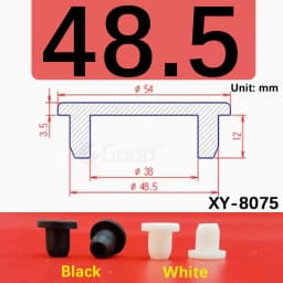 White Round Silicone Rubber Plug Rubber Seal Hole Plugs Cover Hollow Blanking End Cap Dust Stopper 6.8mm~68.6mm Size