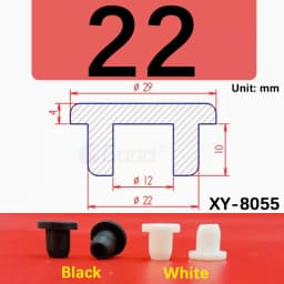 White Round Silicone Rubber Plug Rubber Seal Hole Plugs Cover Hollow Blanking End Cap Dust Stopper 6.8mm~68.6mm Size