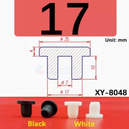 White Round Silicone Rubber Plug Rubber Seal Hole Plugs Cover Hollow Blanking End Cap Dust Stopper 6.8mm~68.6mm Size