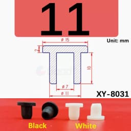 White Round Silicone Rubber Plug Rubber Seal Hole Plugs Cover Hollow Blanking End Cap Dust Stopper 6.8mm~68.6mm Size