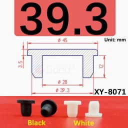 White Round Silicone Rubber Plug Rubber Seal Hole Plugs Cover Hollow Blanking End Cap Dust Stopper 6.8mm~68.6mm Size