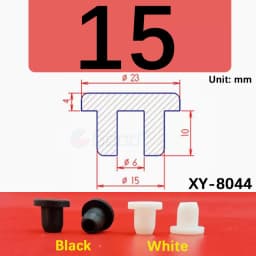 White Round Silicone Rubber Plug Rubber Seal Hole Plugs Cover Hollow Blanking End Cap Dust Stopper 6.8mm~68.6mm Size