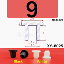 White Round Silicone Rubber Plug Rubber Seal Hole Plugs Cover Hollow Blanking End Cap Dust Stopper 6.8mm~68.6mm Size