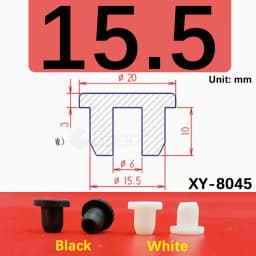 White Round Silicone Rubber Plug Rubber Seal Hole Plugs Cover Hollow Blanking End Cap Dust Stopper 6.8mm~68.6mm Size
