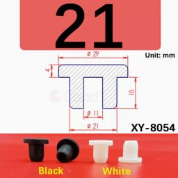 White Round Silicone Rubber Plug Rubber Seal Hole Plugs Cover Hollow Blanking End Cap Dust Stopper 6.8mm~68.6mm Size