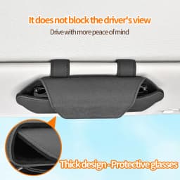 Magnetic Suction Car Glasses Case Car Sun Visor Storage Holder Car Interior High-end Sunglasses Box Auto Interior Accessories
