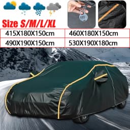 S-XLarge Waterproof 6 Layer Car Cover Heavy Duty Cotton Lined UV Protection UK