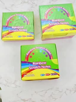 50-150 Pcs Rainbow Scratch Paper Art Notes Kids DIY Crafts Easter Basket Stuffers Girls Boy Classroom Prize Gift School Activity