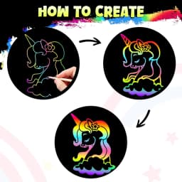 50-150 Pcs Rainbow Scratch Paper Art Notes Kids DIY Crafts Easter Basket Stuffers Girls Boy Classroom Prize Gift School Activity