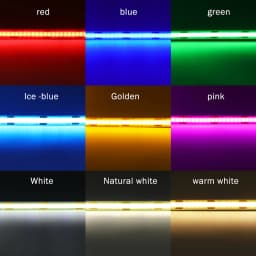 5V USB COB LED Strip Light 320LEDs Ribbon Tape Warm White Red Green Blue Pink Yellow 8mm PCB Flexible Linear Lighting Room Decor