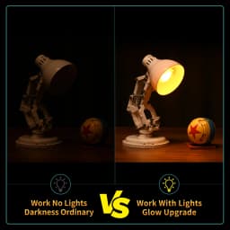 BYB LED Light Set 21357 Suitable for Luxo Jr. Building Blocks Bricks DIY Lamp Toys(Not Include Building)