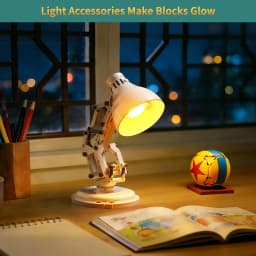 BYB LED Light Set 21357 Suitable for Luxo Jr. Building Blocks Bricks DIY Lamp Toys(Not Include Building)