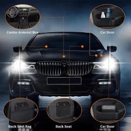 Car Trash Can (with Lid) Contains 1/2/3 Garbage Bags, Small Car Trash Can, Leak-proof Mini Car Accessories