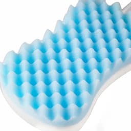 Long Handle Body Massage Sponge Back Scrubber Shower Brush for Exfoliating and Cleaning Hard to Reach Areas Blue