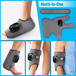 Electric Heating Vibration Foot Ankle Massager Elbow Relax Muscles Winter Massager USB Rechargeable Adjustable Strap Massager