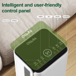 OYAJIA 12L Dehumidifier For Mould and Moisture Extraction Quiet 36dB with Wheels