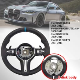 For BMW E90 E87 E83 E92 E84 E70 E71 F20 F23 F30 F34 F10 F25 F48 F15 Upgrade Steering Wheel Leather Modify New Style