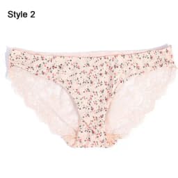 Fashion Women's Sexy Lace Panties Seamless Underwear Leopard Ice Silk for Girl Bikini Cotton Crotch Transparent Lingerie